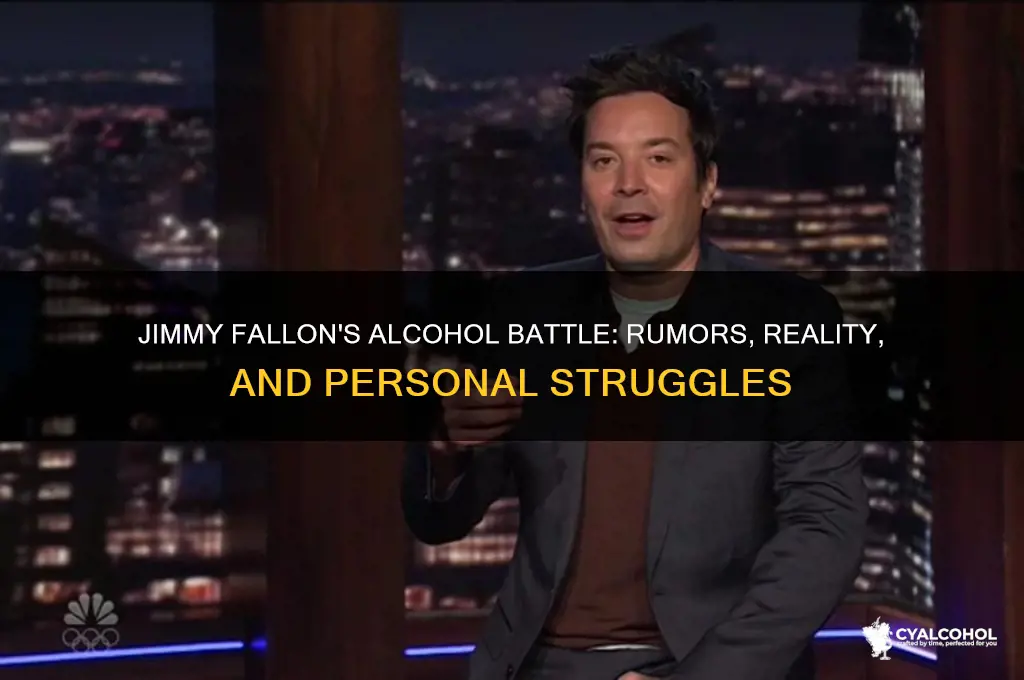 does jimmy fallon struggle with alcohol