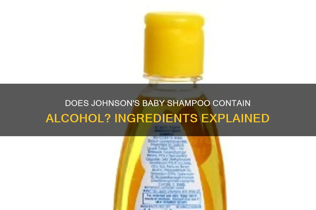 does johnson baby shampoo have alcohol in it
