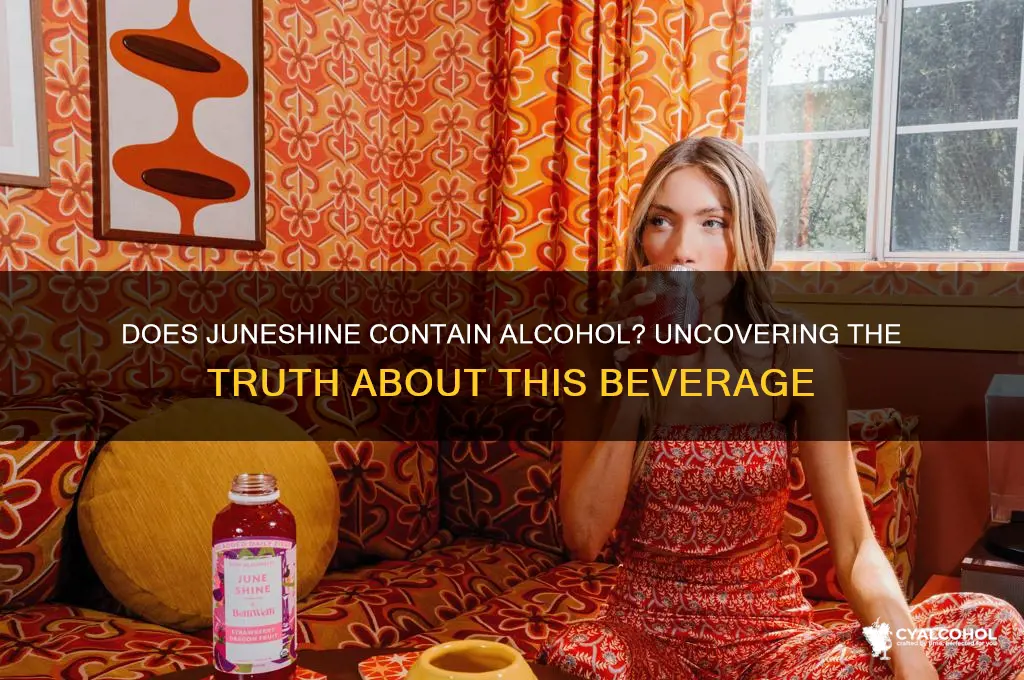 does juneshine have alcohol