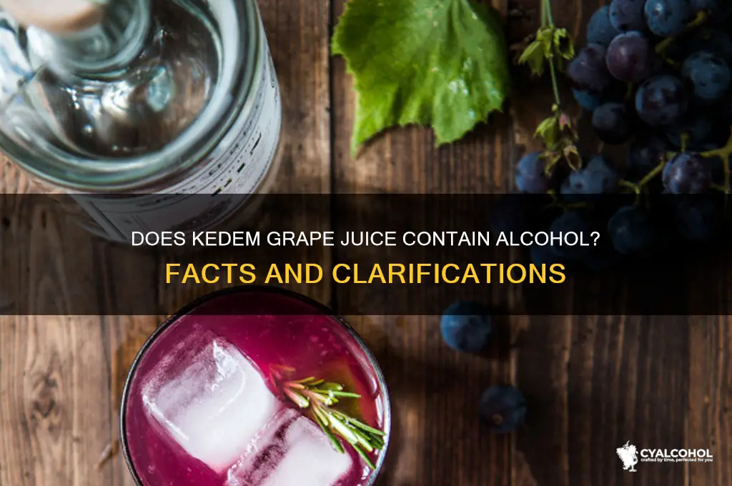 does kedem grape juice have alcohol