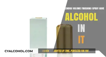 Kendra Volume Finishing Spray: Alcohol-Free?