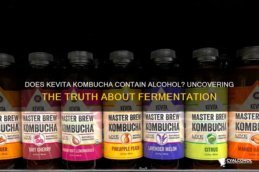 does kevita kombucha have alcohol