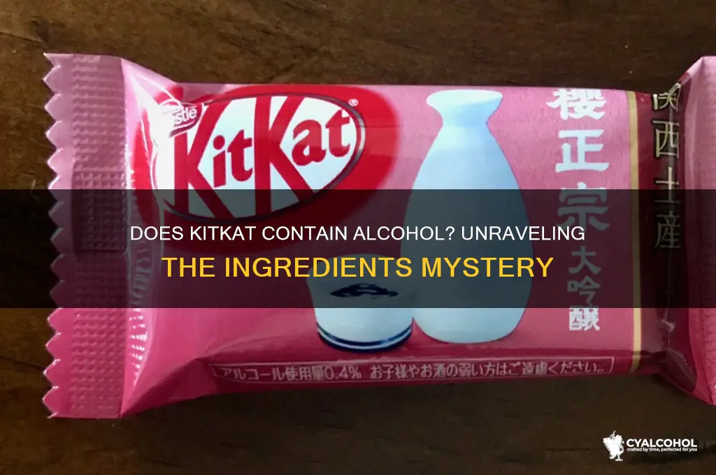 does kitkat have alcohol