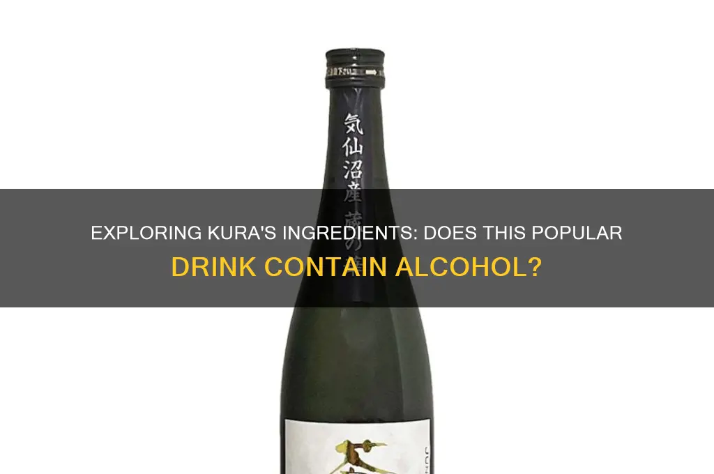does kura have alcohol