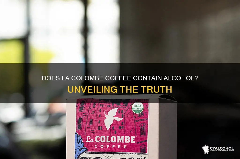 does la colombe have alcohol