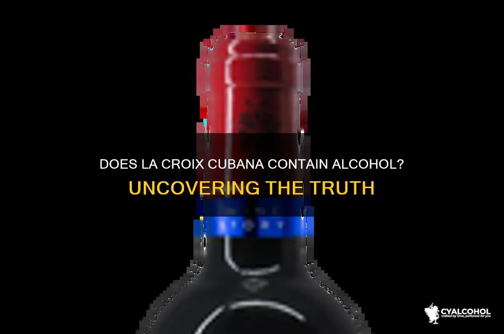 does la croix cubana have alcohol