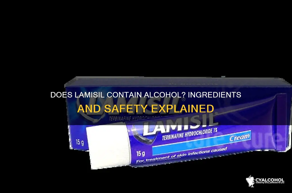 does lamisil have alcohol