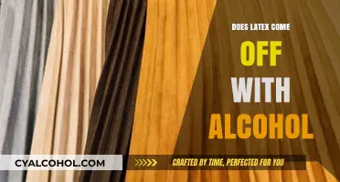Does Latex Come Off with Alcohol? A Quick Cleaning Guide