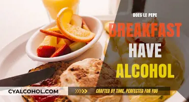 Does Le Pepe Breakfast Menu Include Alcoholic Beverages?