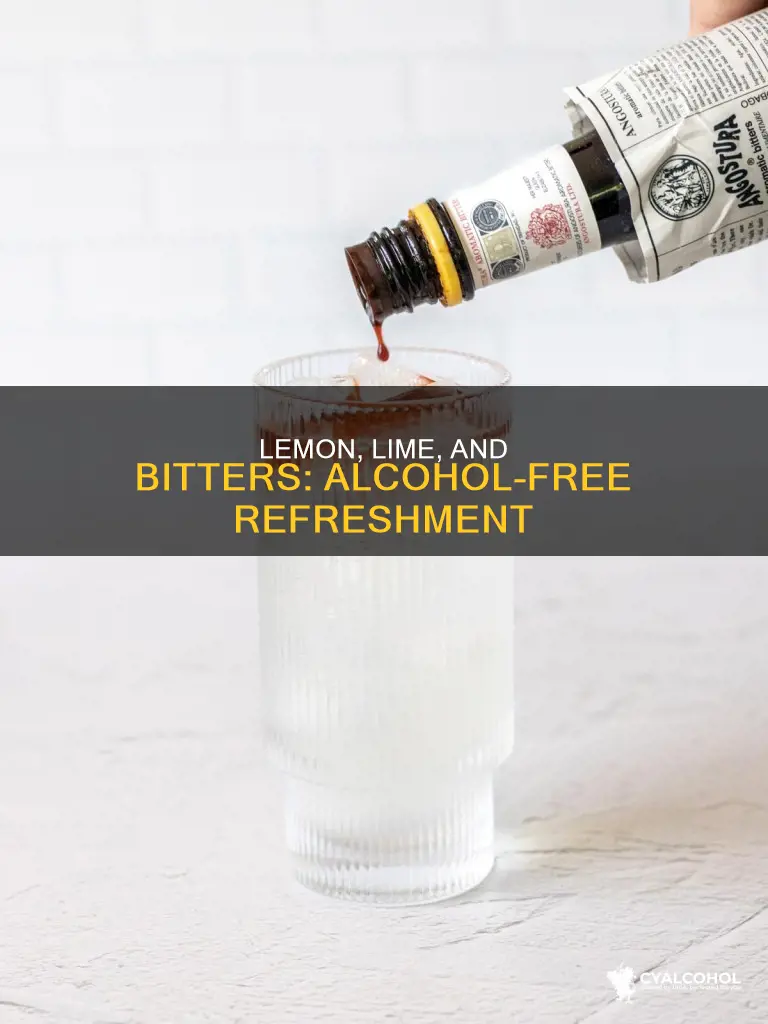 does lemon lime and bitters have alcohol in it