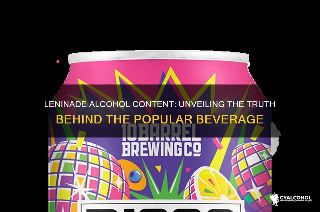 does leninade have alcohol