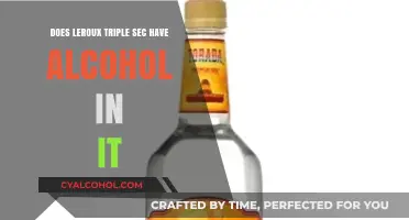 Does Leroux Triple Sec Contain Alcohol? A Detailed Answer