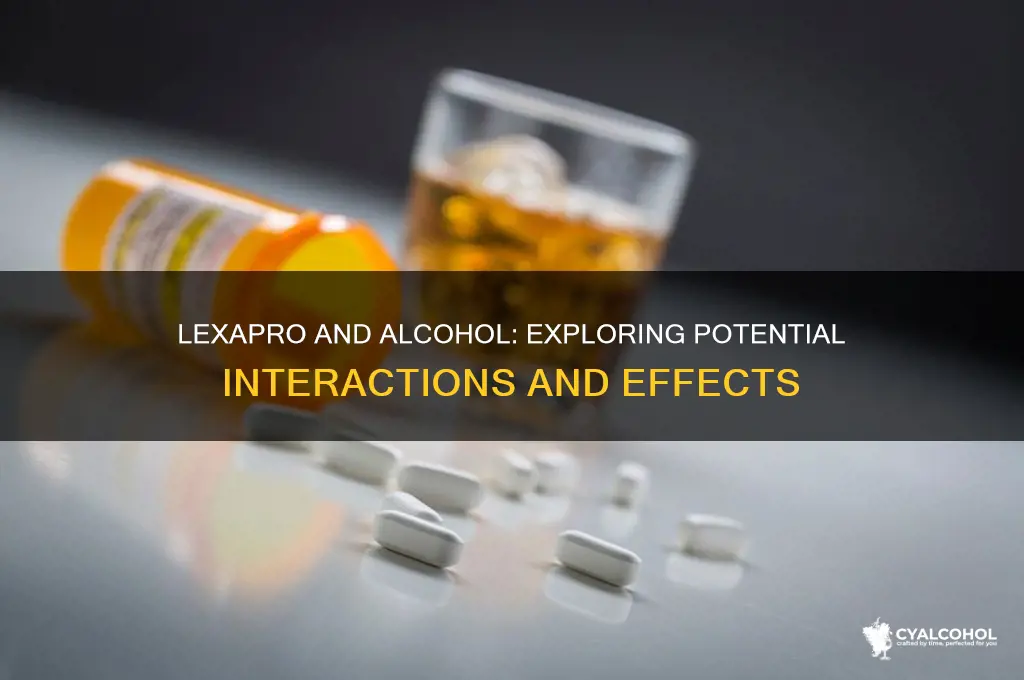 does lexapro enhance alcohol