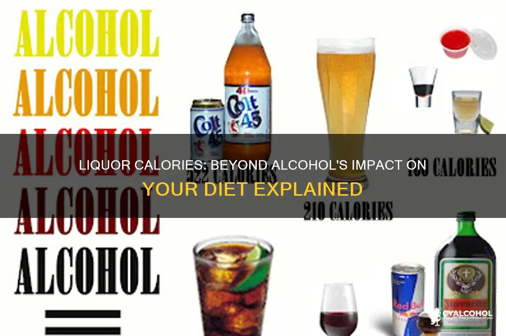 does liqour have calories beyond alcohol