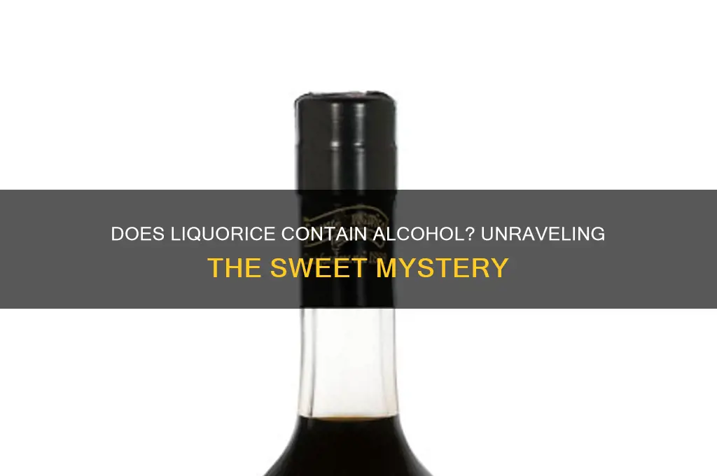 does liquorice have alcohol
