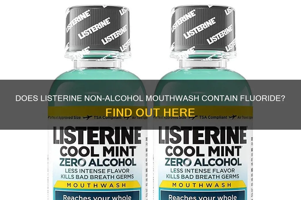 does listerine non alcohol have floride