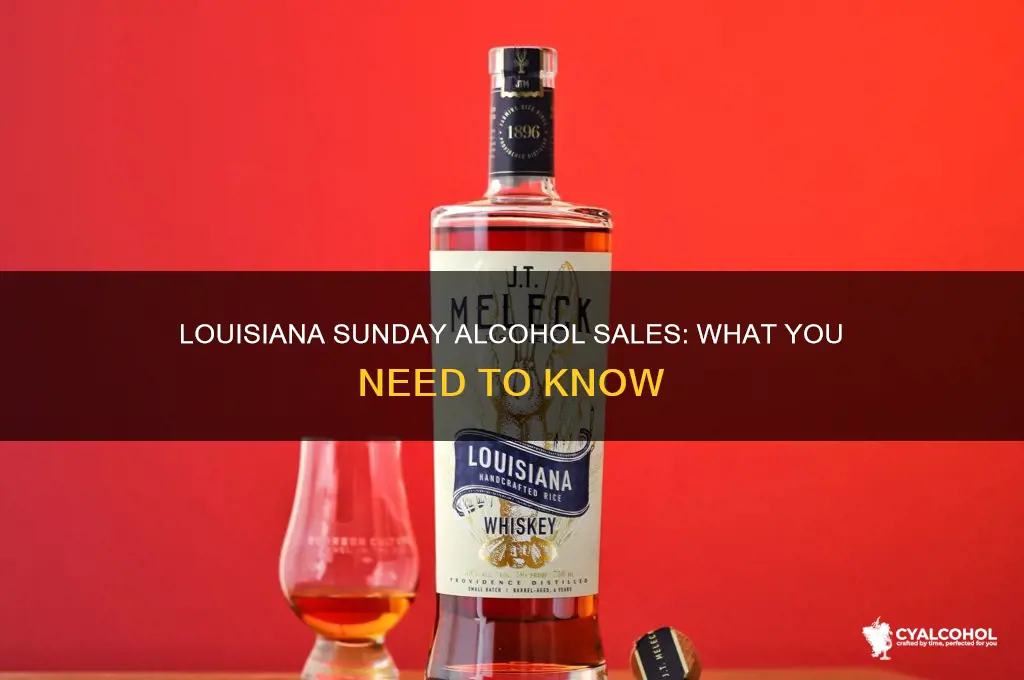 does louisiana have sunday alcohol sales