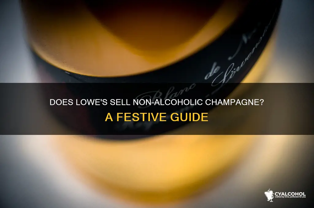 does lowes carry non-alcoholic champagne