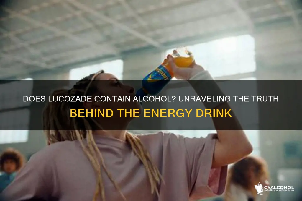 does lucozade have alcohol