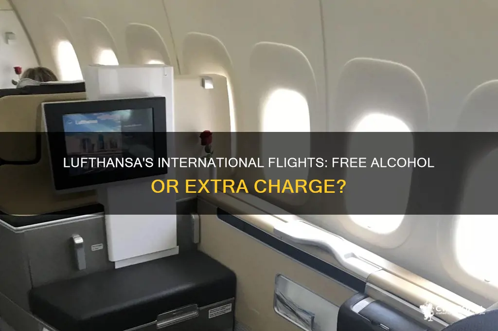 does lufthansa have free alcohol on international flights