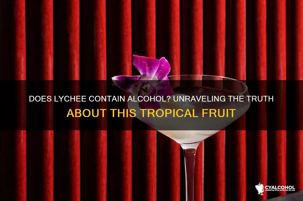 does lychee have alcohol