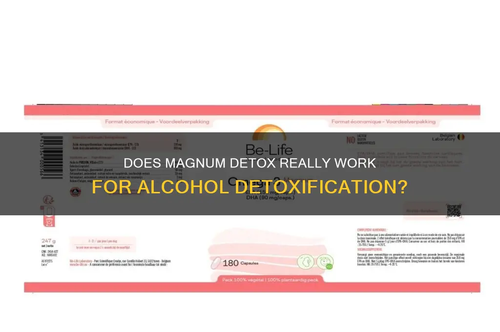 does magnum detox work for alcohol
