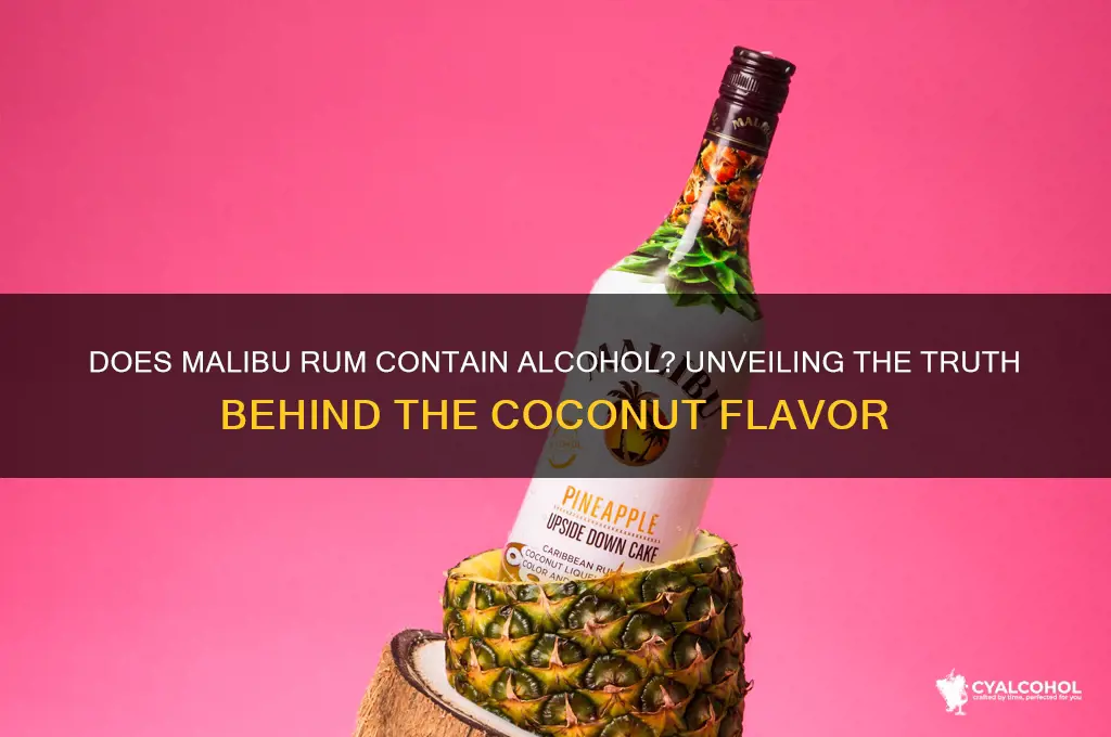 does malibu have alcohol in it