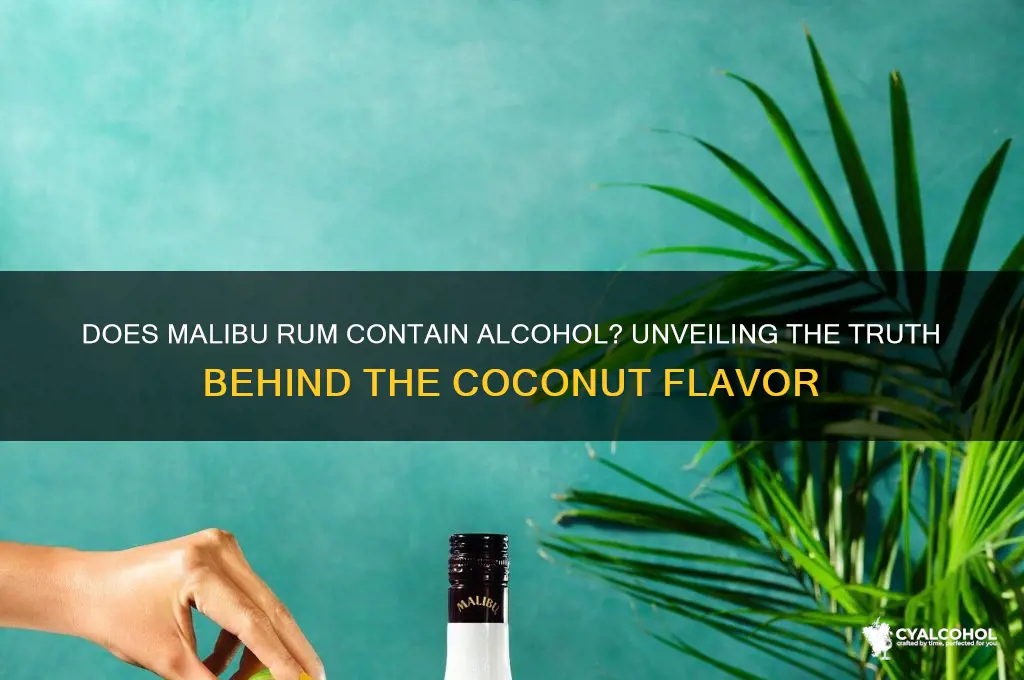does malibu have alcohol