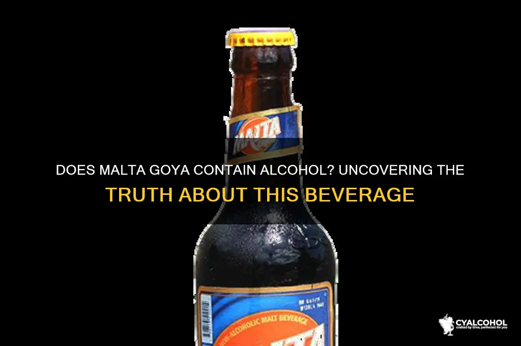 does malta goya have alcohol