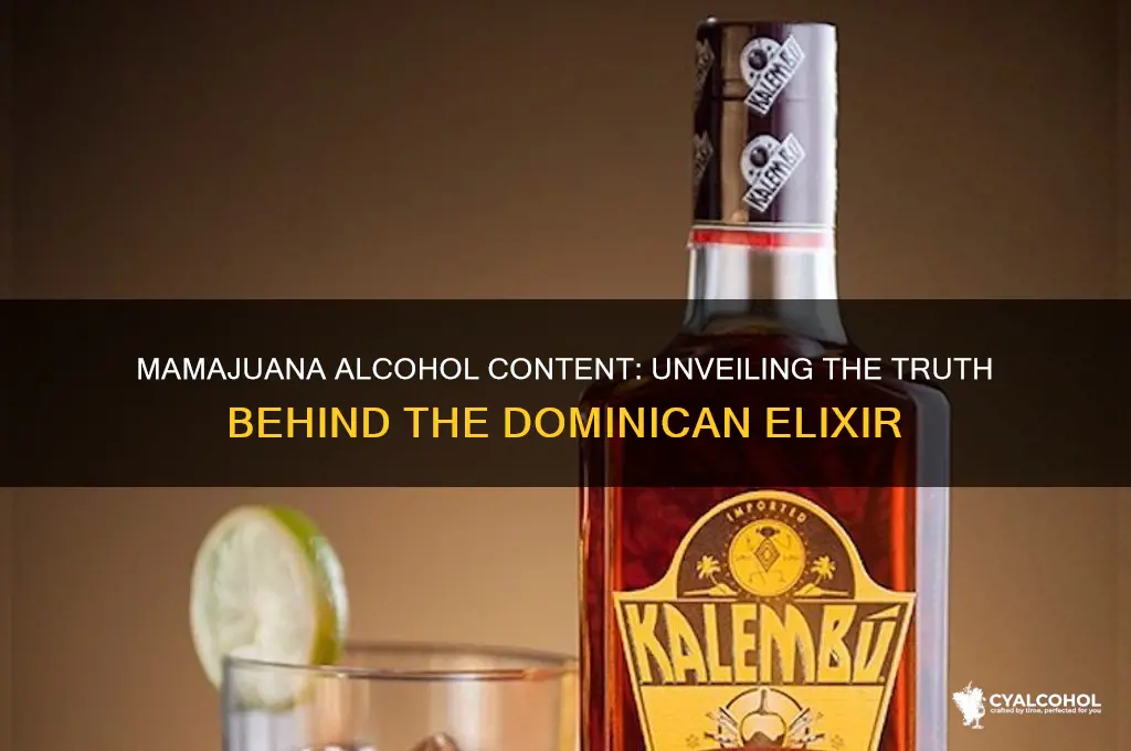 does mamajuana have alcohol