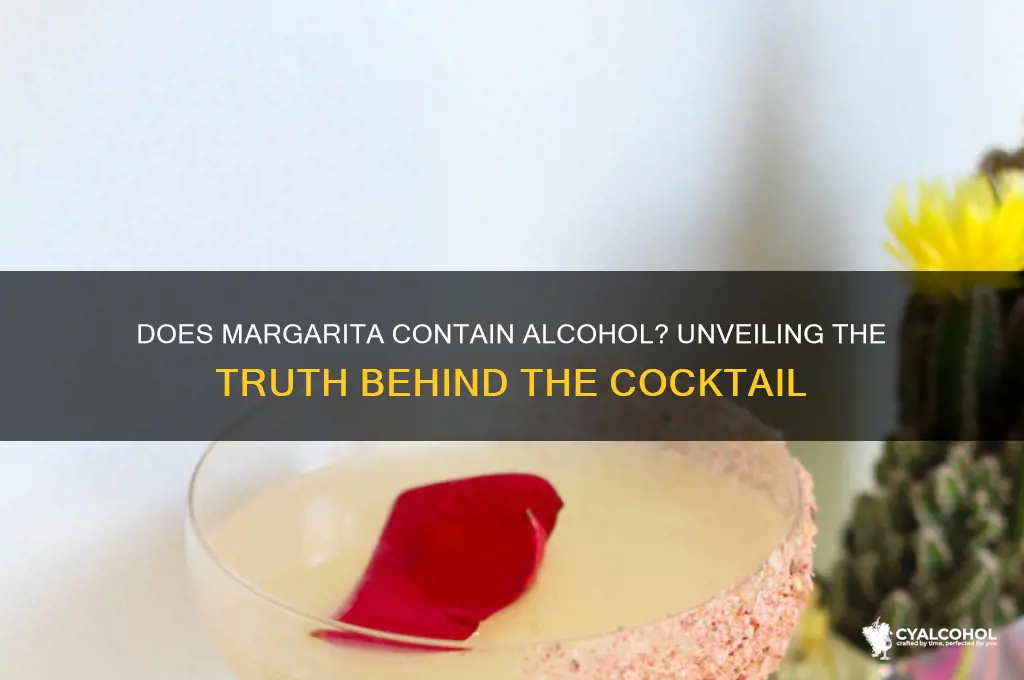 does margarita has alcohol
