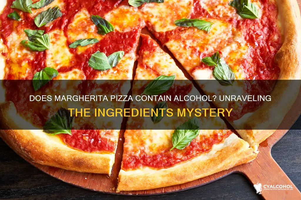 does margherita pizza have alcohol