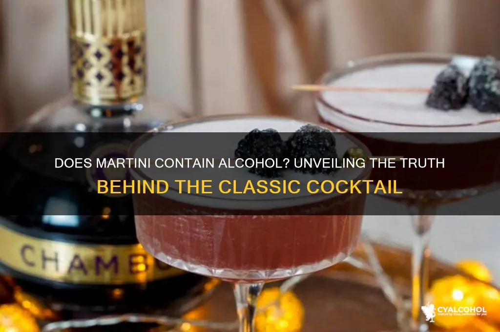does martini have alcohol