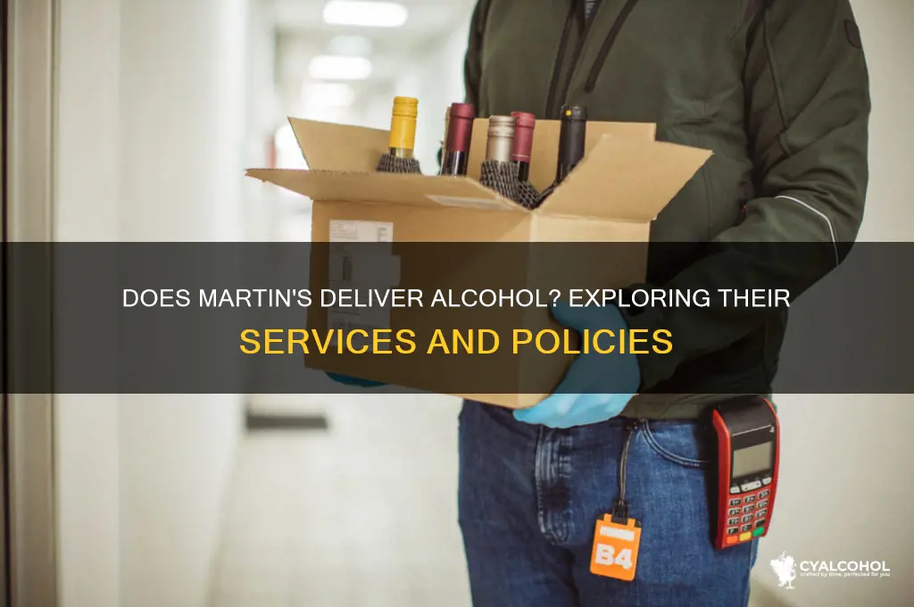 does martins delivery alcohol