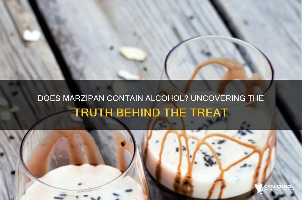 does marzipan have alcohol