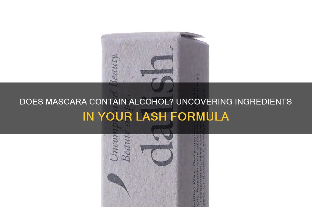 does mascara have alcohol in it