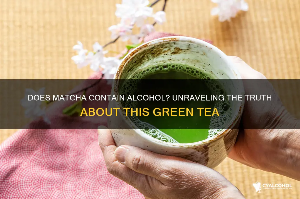 does matcha have alcohol