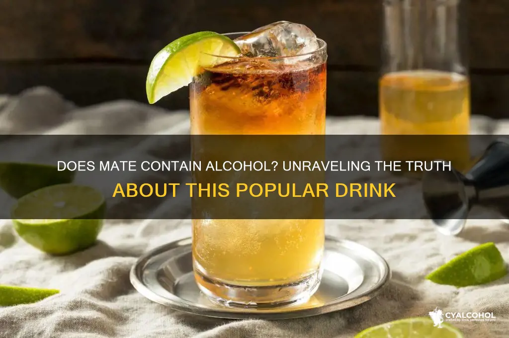 does mate have alcohol