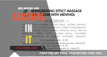 Does Menthol Contain Alcohol? Unraveling the Ingredients and Facts
