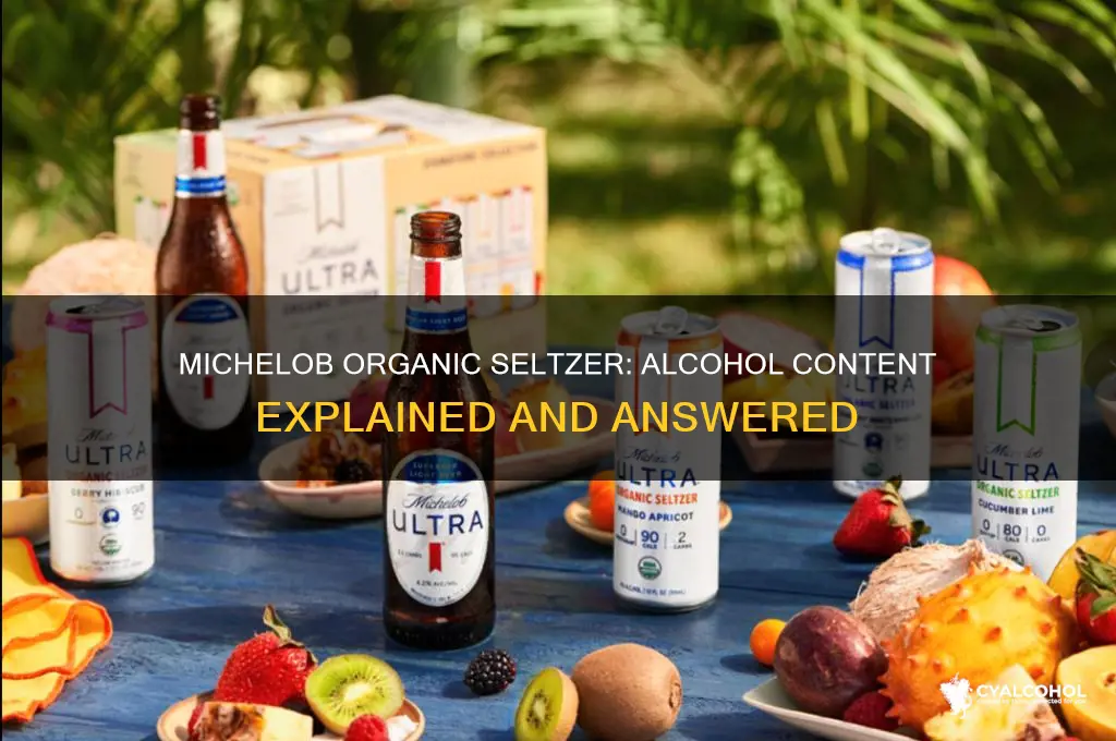 does michelob organic seltzer have alcohol in it