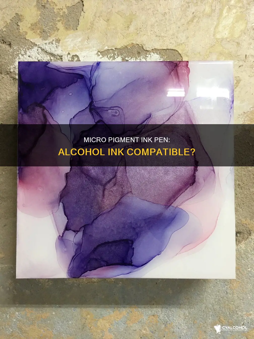 does micro pigment ink pen work with alcohol ink