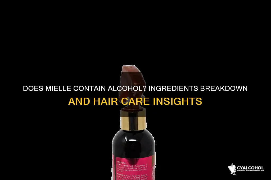 does mielle have alcohol
