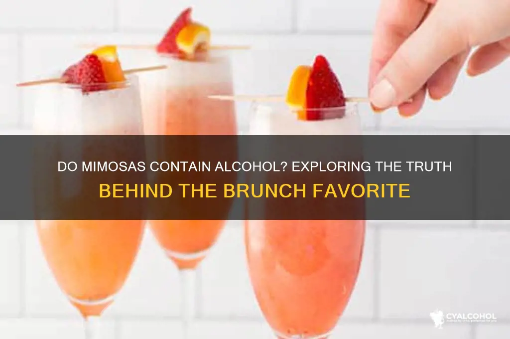 does mimosas have alcohol
