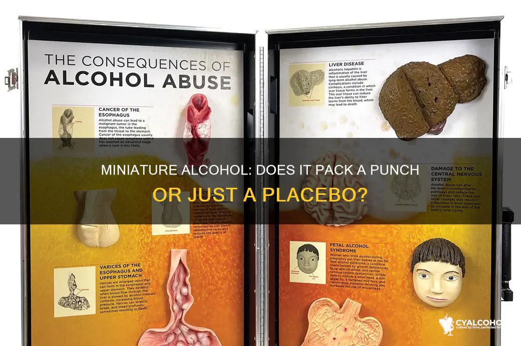 does miniature alcohol actually do anything