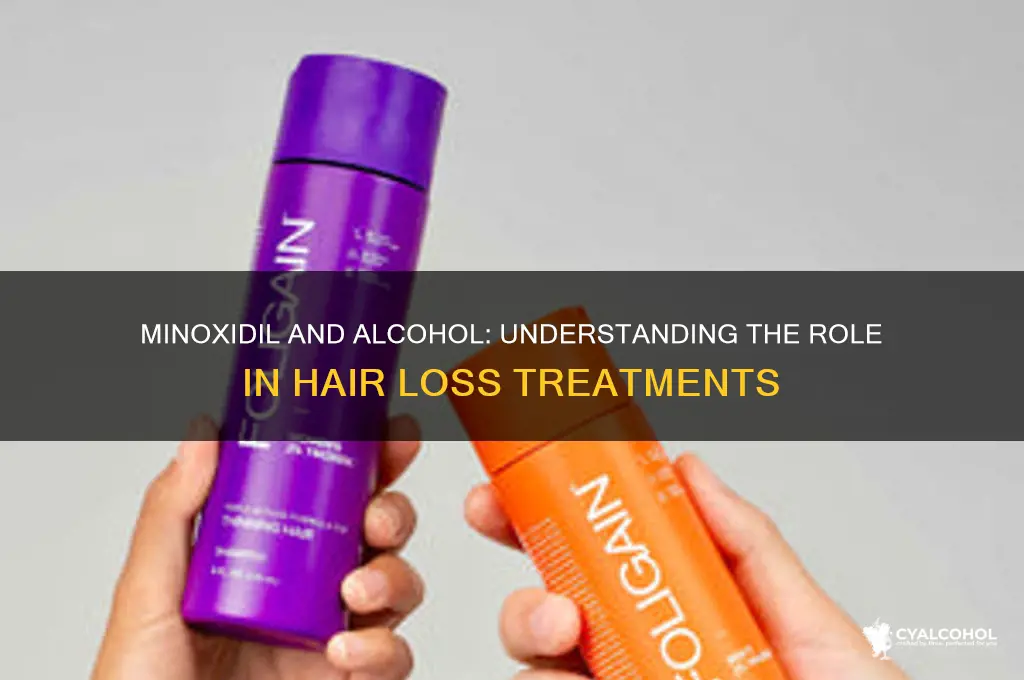 does minoxidil have alcohol