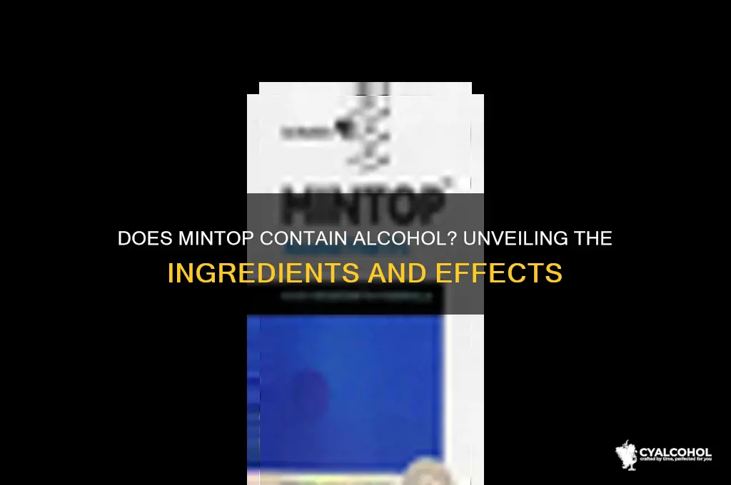 does mintop have alcohol