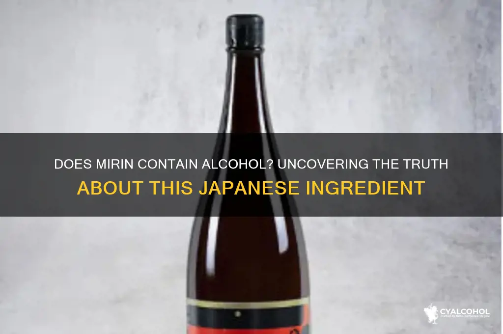 does mirin have alcohol