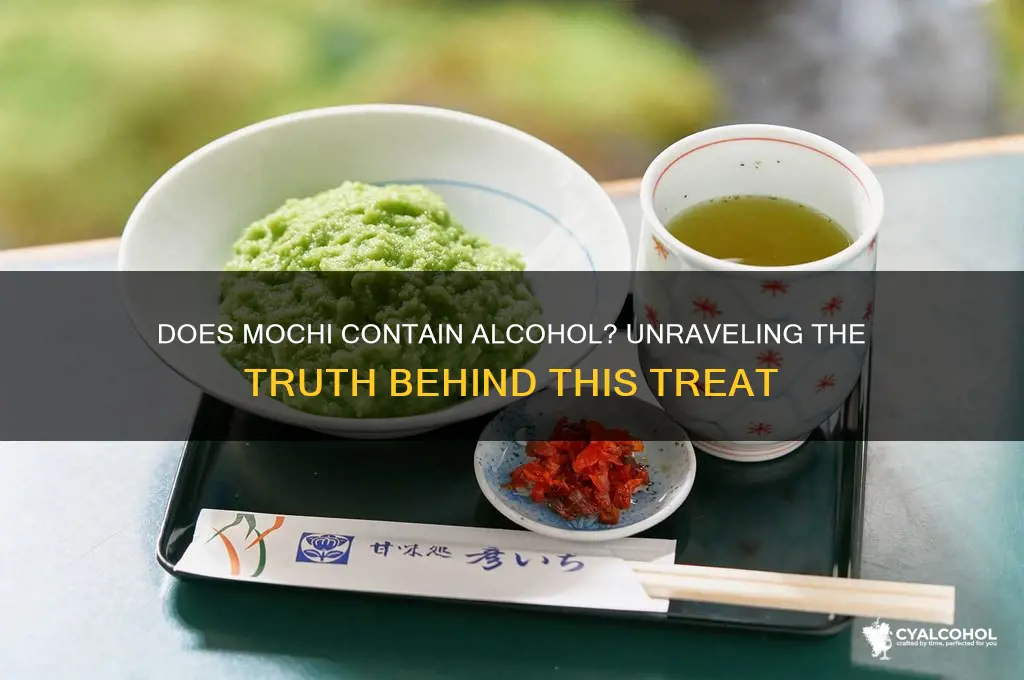 does mochi have alcohol