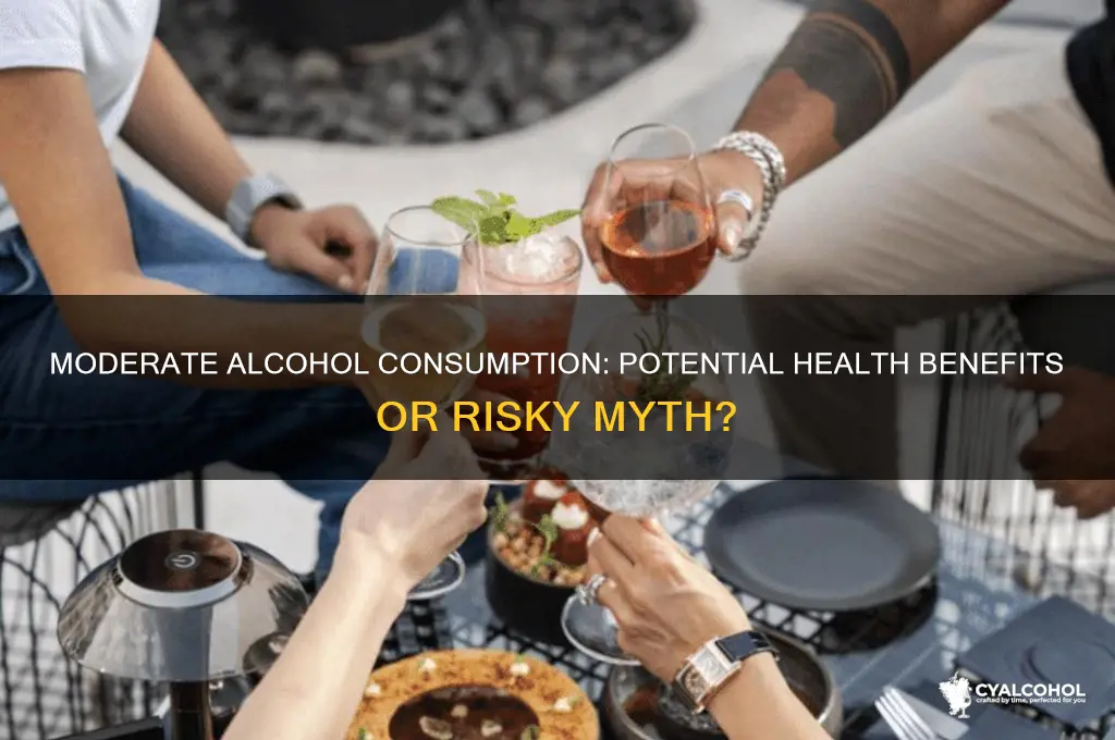 does moderate alcohol consumprton reduce the risk of