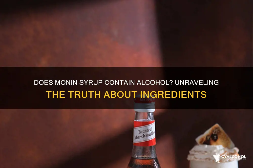 does monin have alcohol